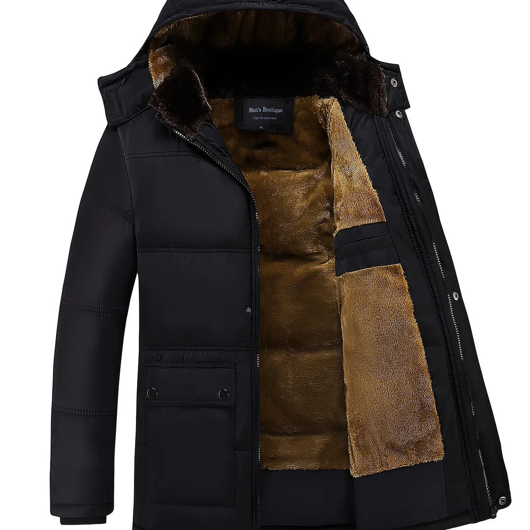 Men's Insulated Hooded Winter Coat 0