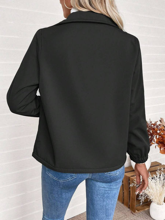 Unisex Zip-Up Jacket with Sherpa Fleece Lining and Elasticated Cuffs 8