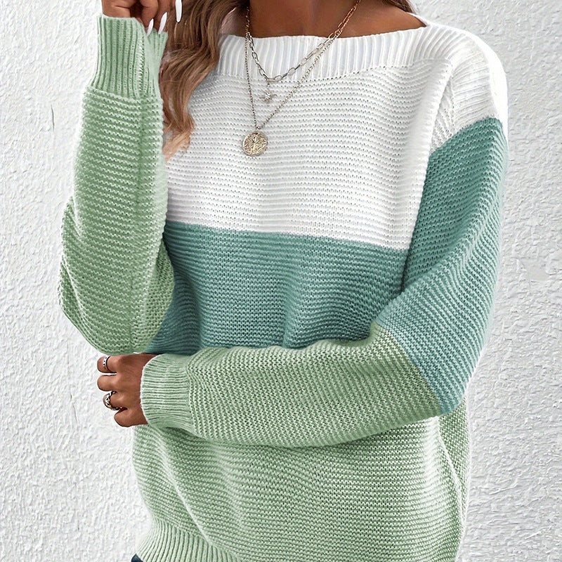 Women’s Crew Neck Long Sleeve Sweater 3