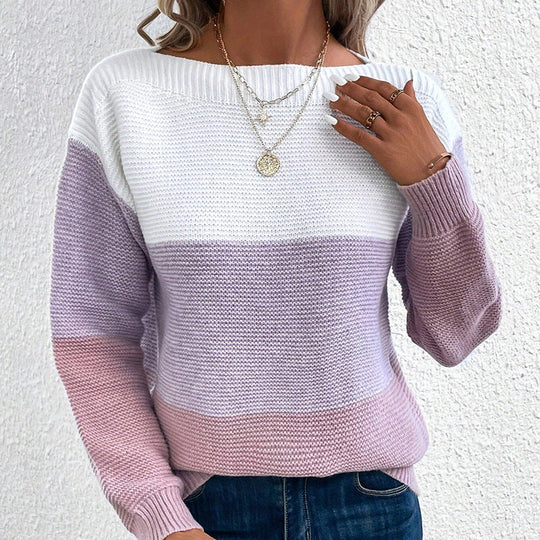 Women’s Crew Neck Long Sleeve Sweater 5