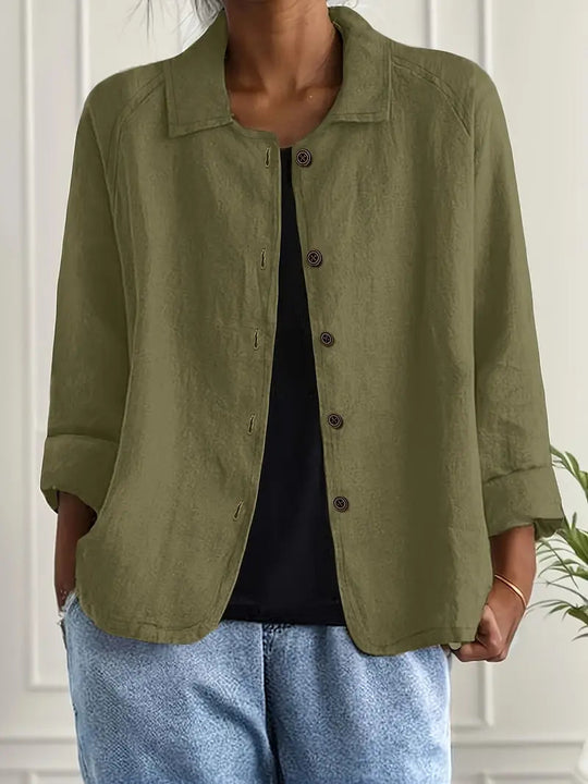 Women’s Long Sleeve Open Front Top 2