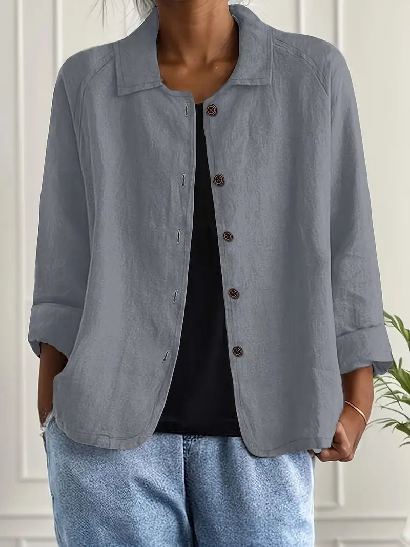 Women’s Long Sleeve Open Front Top 7