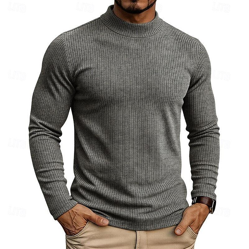 Women’s Ribbed Mock-Neck Long Sleeve Top 10