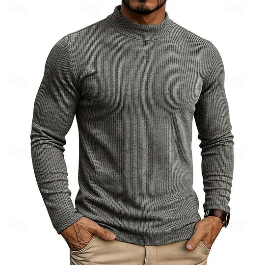 Women’s Ribbed Mock-Neck Long Sleeve Top 10