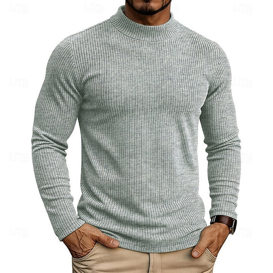 Women’s Ribbed Mock-Neck Long Sleeve Top 13