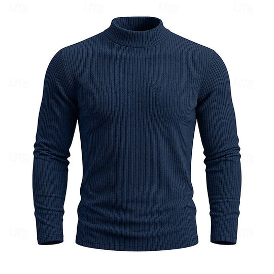 Women’s Ribbed Mock-Neck Long Sleeve Top 5