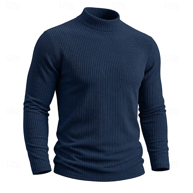 Women’s Ribbed Mock-Neck Long Sleeve Top 6
