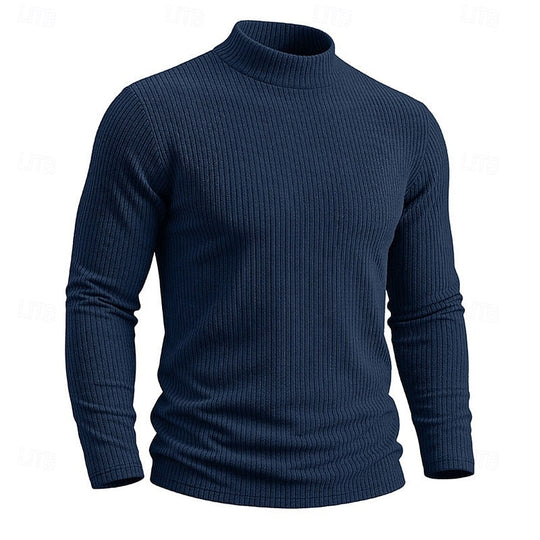 Women’s Ribbed Mock-Neck Long Sleeve Top 6