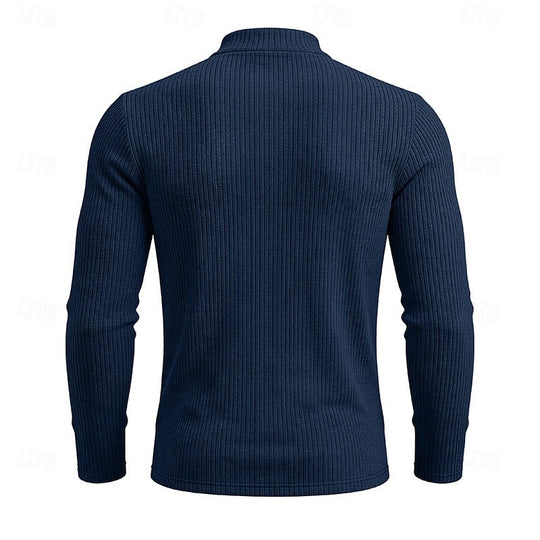 Women’s Ribbed Mock-Neck Long Sleeve Top 7