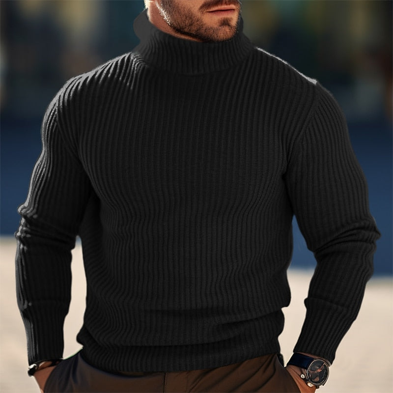 Women’s Ribbed Turtleneck Sweater 1