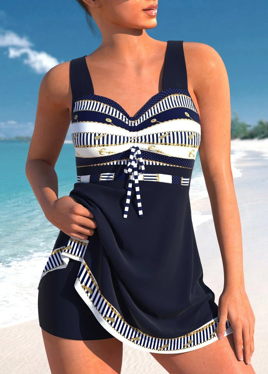 Women's Scoop Neck One-Piece Swimsuit 0